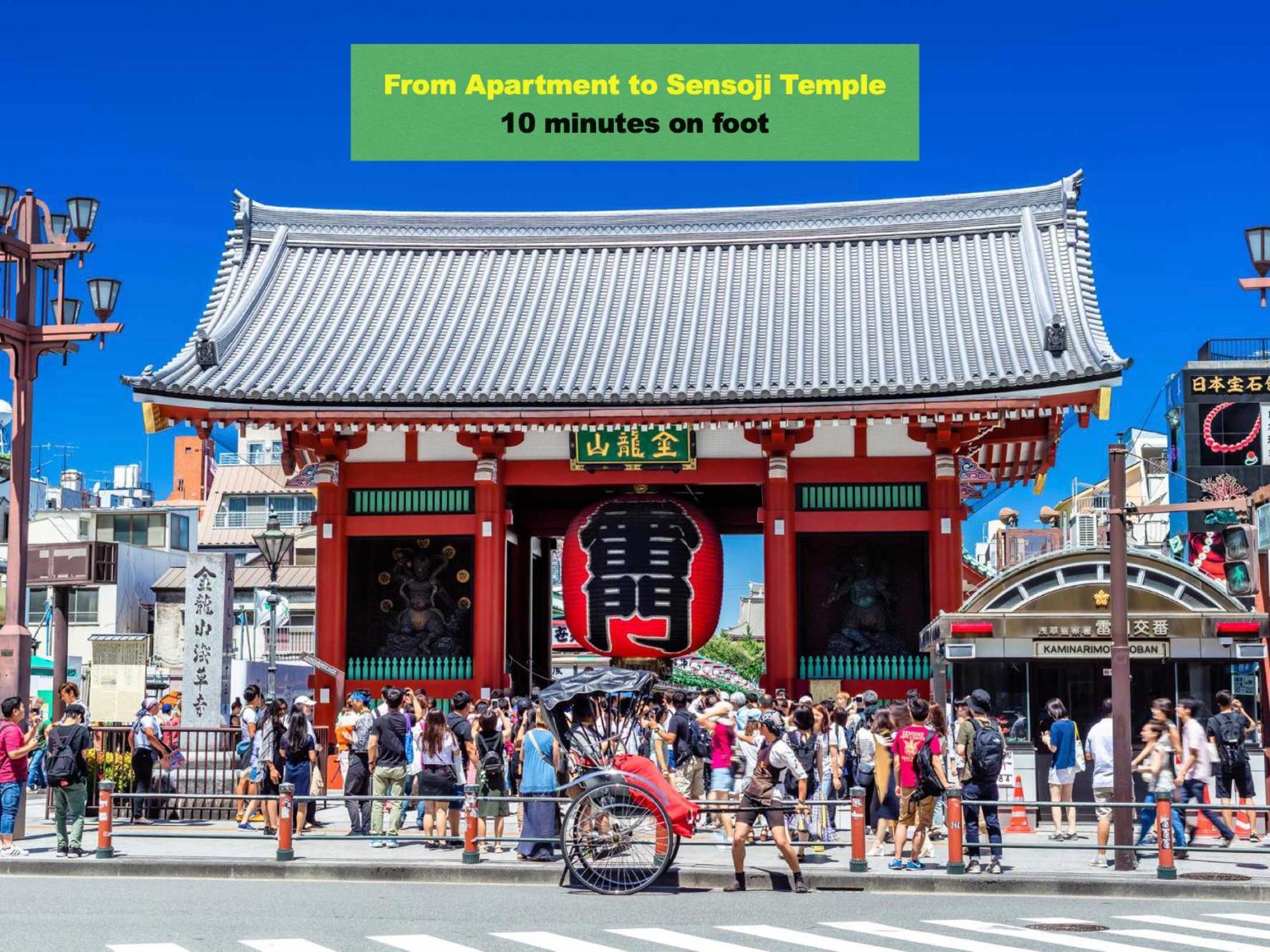 桜の川7 Asakusa 901 Kuramae Train 3Mins Free Wifi Eight People Quiet,Cook,Perfect Facilities Tokyo Bagian luar foto